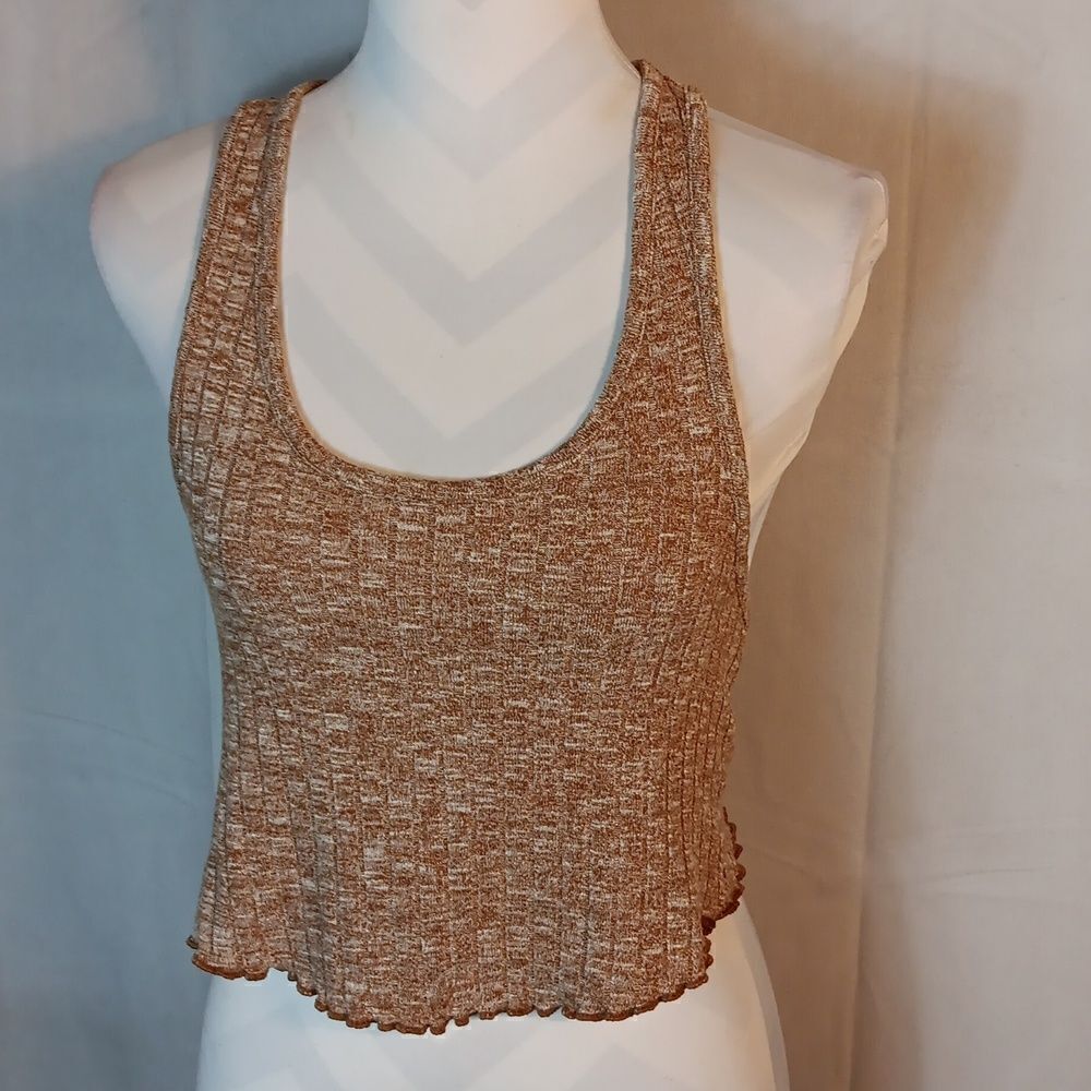 Forever 21 Cropped Racerback Tank Top